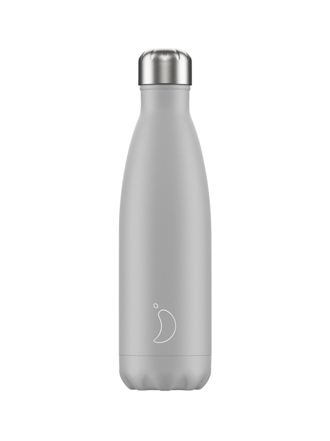 Chilly's Monochrome Water Bottle Light Grey