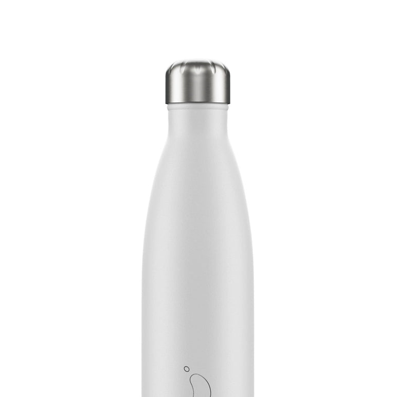 Chilly's Monochrome Water Bottle White
